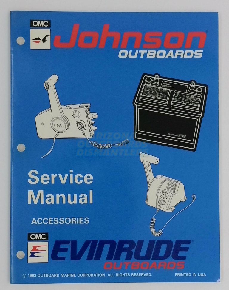 Johnson Evinrude Outboard Service Manual Accessories