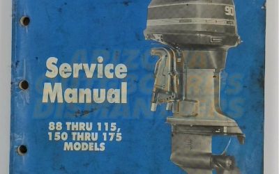 OMC Johnson Evinrude Service Manual 88 Thru 115, 150 Thru 175 HP