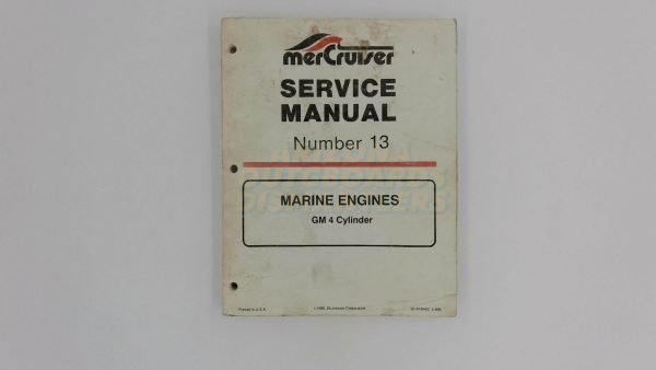 Mercruiser Service Manual Number 13 GM 4 Cylinder