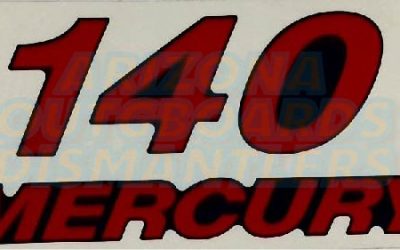 MERCURY 140 DECAL SET