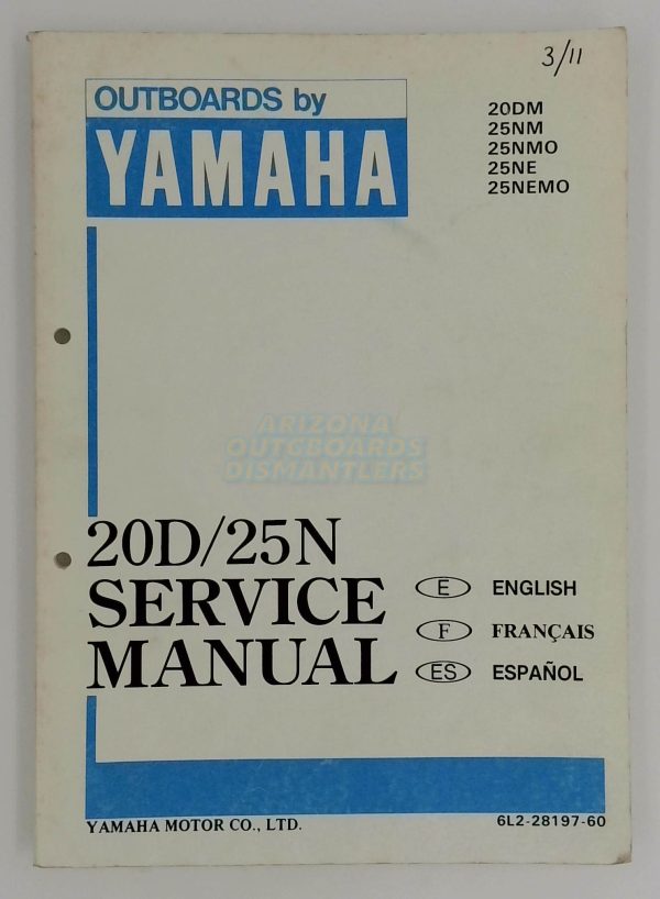 Yamaha Outboards 20D/25N Service Manual