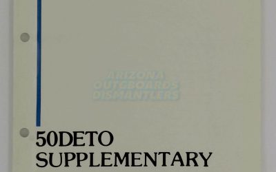Yamaha Outboard 50 Deto Supplementary Service Manual