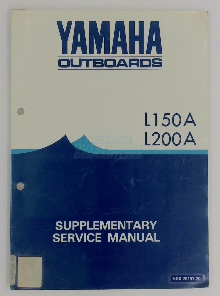 Yamaha Outboards L150A L200A Service Manual